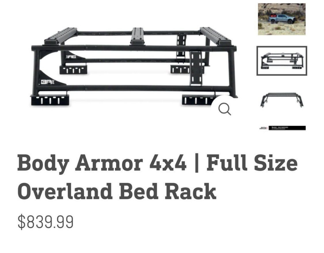 Body Armor 4x4 Full Size Overland Bed Rack