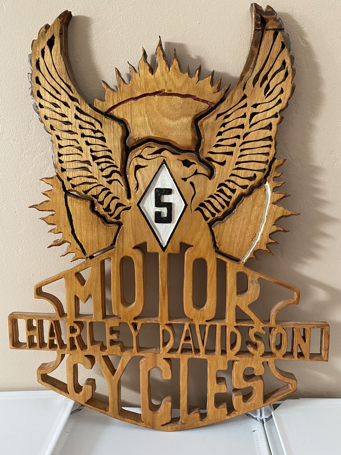 Harley Davidson Wood Art