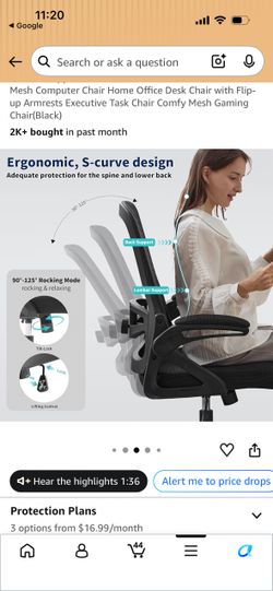 Nexthro Ergonomic Office Chair - Mesh Computer Chair with Adjustable Lumbar Support (New)