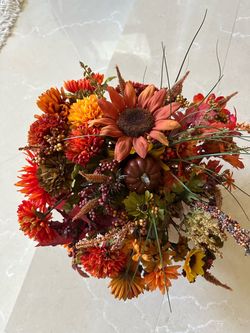 Porcelain pumpkin arrangements