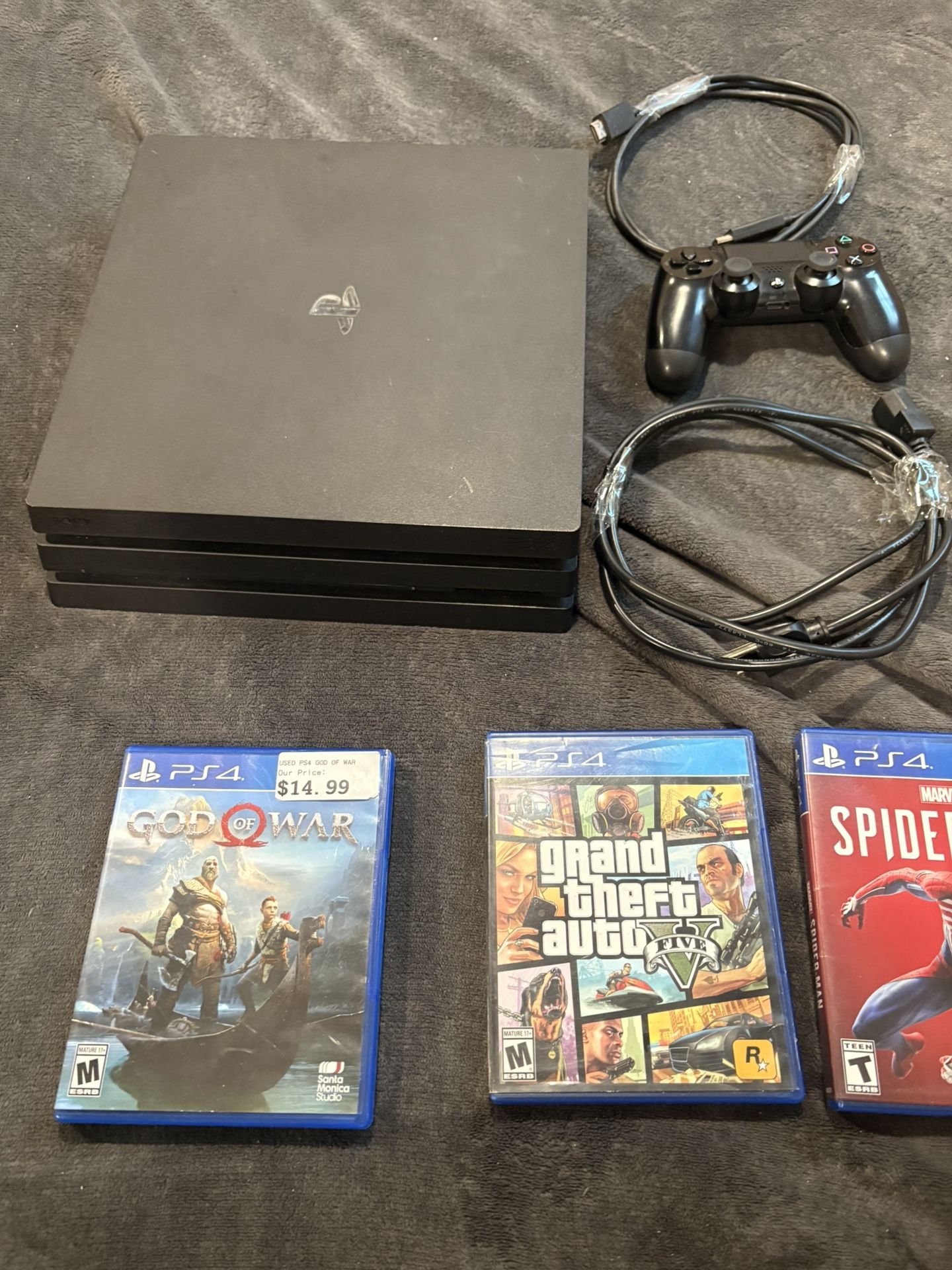 PS4 Pro With 4 Games