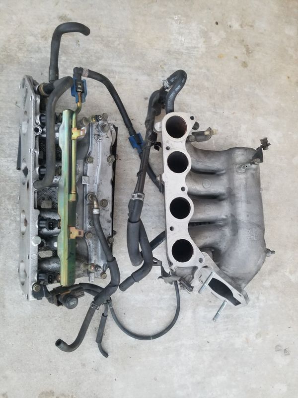 2004 Acura TSX OEM K24A2 Intake Manifold Stock Top Bottom Injectors