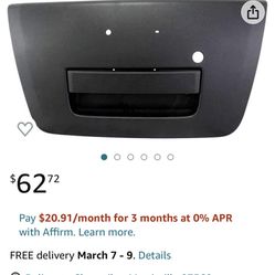 KarParts360 for Nissan Frontier Tailgate Handle 2005-2012 | Outside | w/Keyhole | Black | Plastic | NI1915109 | 90606EA810