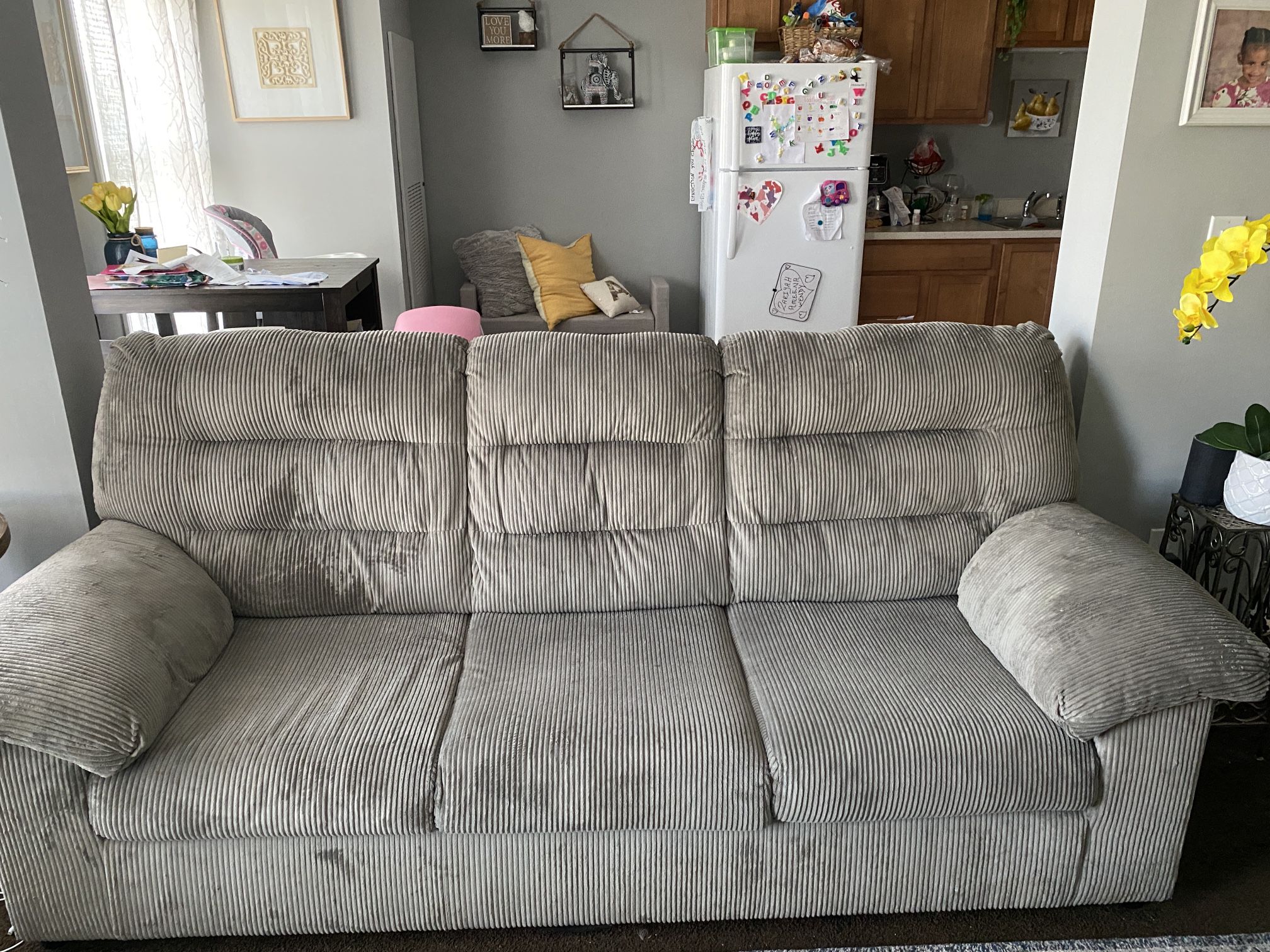 Gray Sofa And Loveseat For Sale