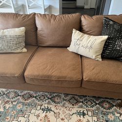 Faux Leather Couch