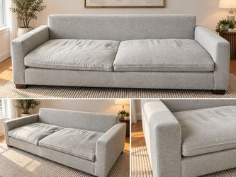 Modern Light Gray Sofa – Good Condition