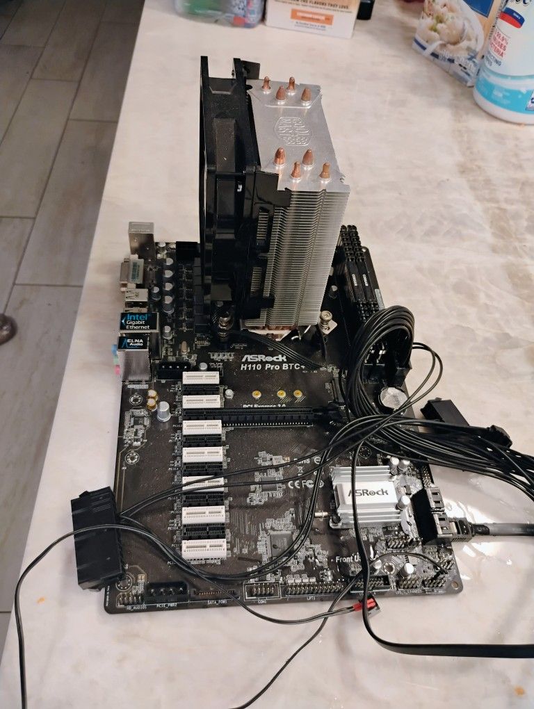 asrock h110 pro btc w/ Intel 8100 CPU 