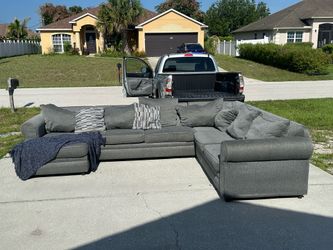 GREY LARGE SECTIONAL -  SAME DAY FREE DELIVERY✅🚚