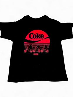 Stranger Things Coke Exclusive Limited Edition Netflix tv show series Unisex T-Shirt - size XXL      Tags: #soda #sodapop #emo #grunge #indie band tee