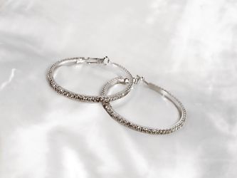 Gorgeous custom Diamond Earrings, Platinum Hoop for women, girls, men, gift