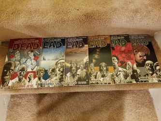 Walking dead trade paper backs 1-6 comics
