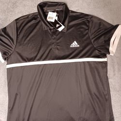 Adidas Men's Tennis Size Extra Large Brand New With Tags Black White Colori