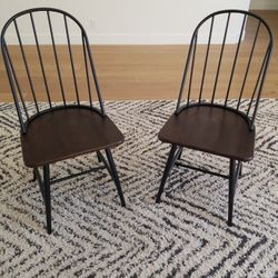 Windsor Metal And Wood Chairs