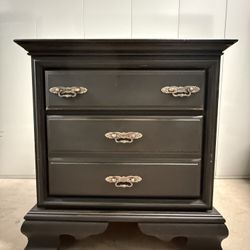PROFESSIONALLY FINISHED - BLACK SIDE TABLE / OFFICE CABINET $150 OBO
