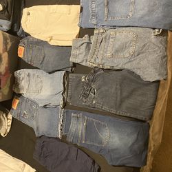 Boys jeans and shorts size 14