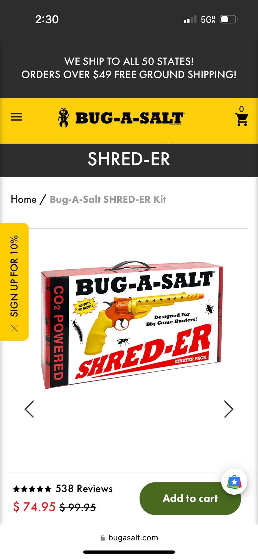 Bug-a-Salt Shred-er