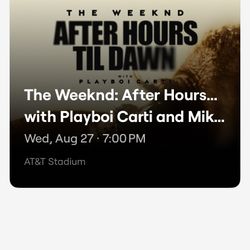 2 Weeknd & Playboi carti Tickets