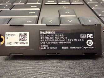 Nextorage 2TB M.2 2280 SSD NEM-PA2TB for PS5