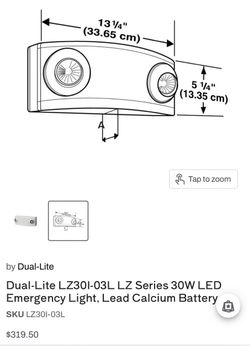 Dual lite emergency light
