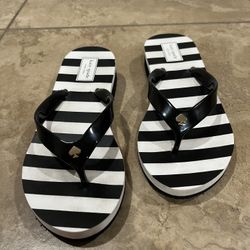 Kate Spade ♠️ Milli Striped Flip-Flops Sandals 