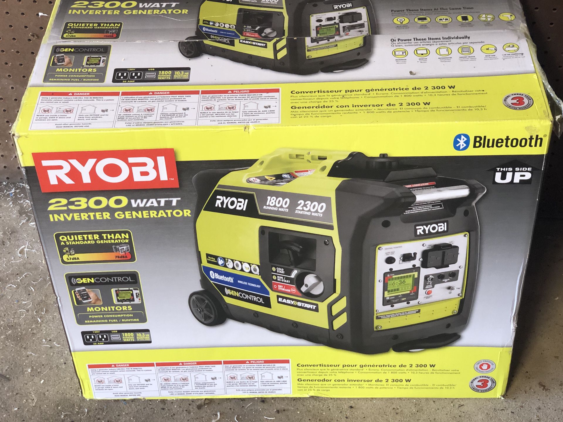 Ryobi 2300 watt Inverter Generator with Bluetooth