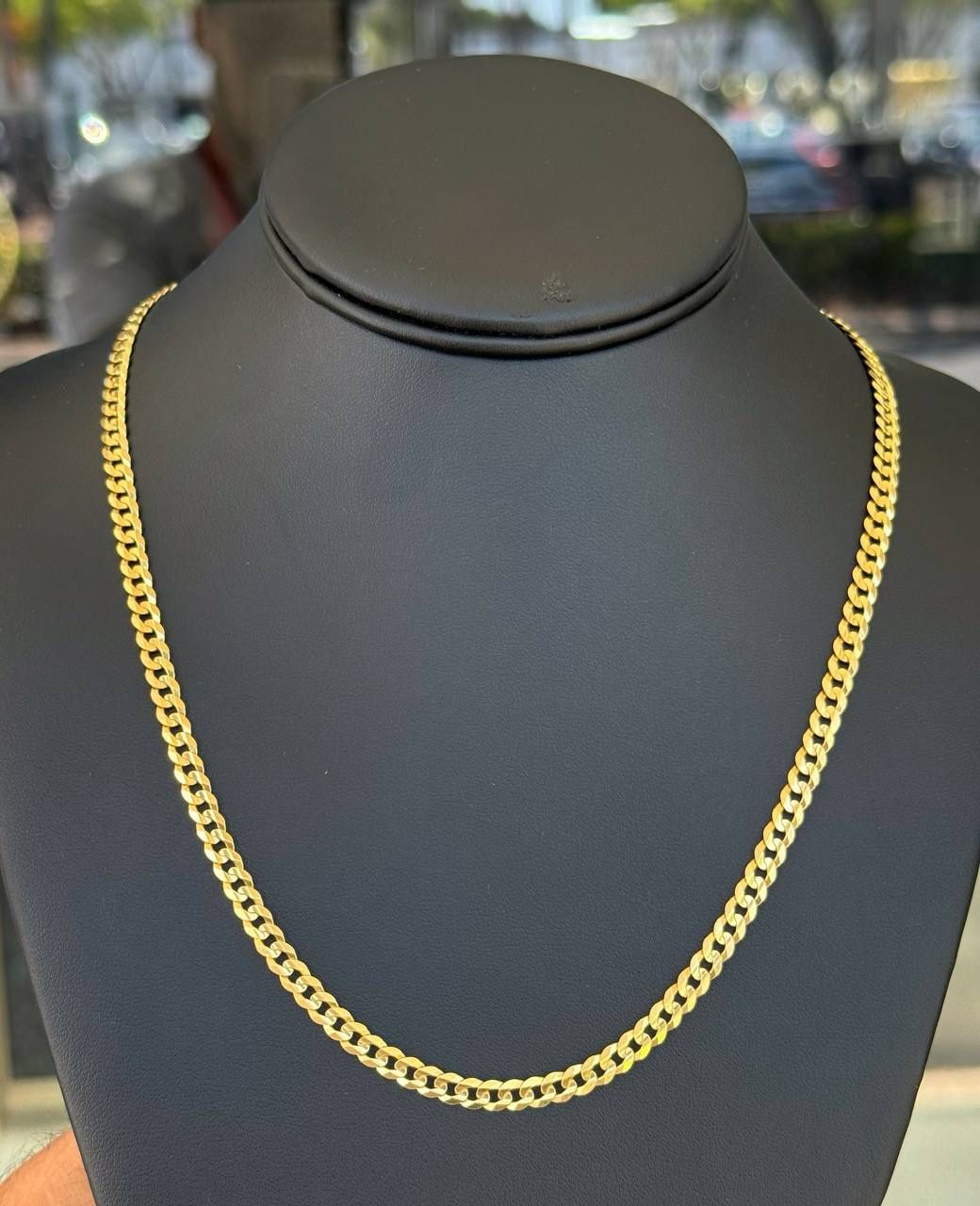 Jewelry 14k yellow gold necklace chain curb 24.25" bracelet 4.70mm 18.90 grams