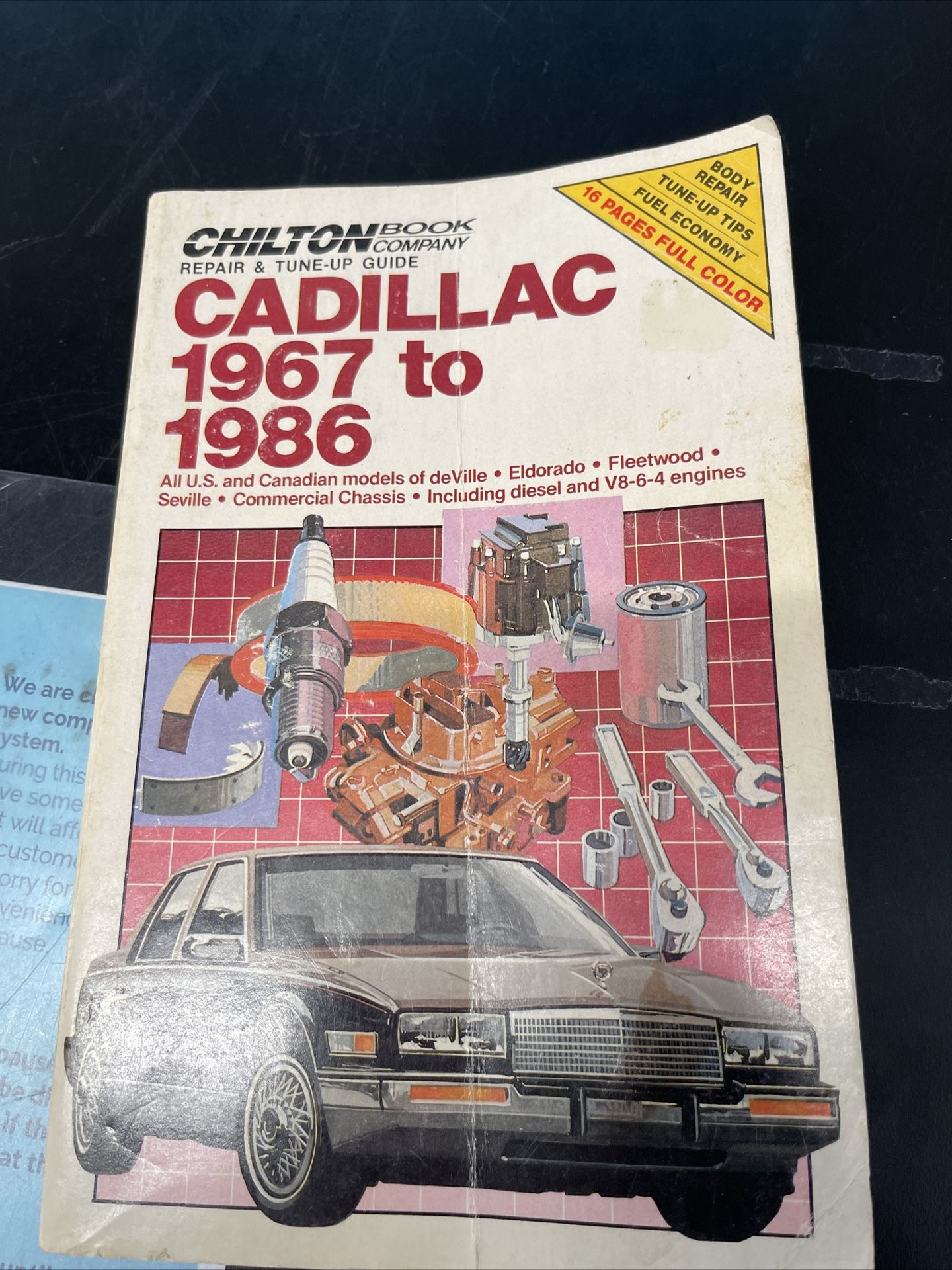  Chilton - Cadillac 1967 to 1986 - Repair & Tune-Up Guide - DeVille, Eldorado Etc