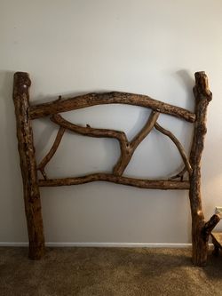 wooden bed frame