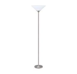 brushed silver floor lamp