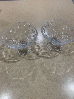 2-Glass bowl , or decor . new