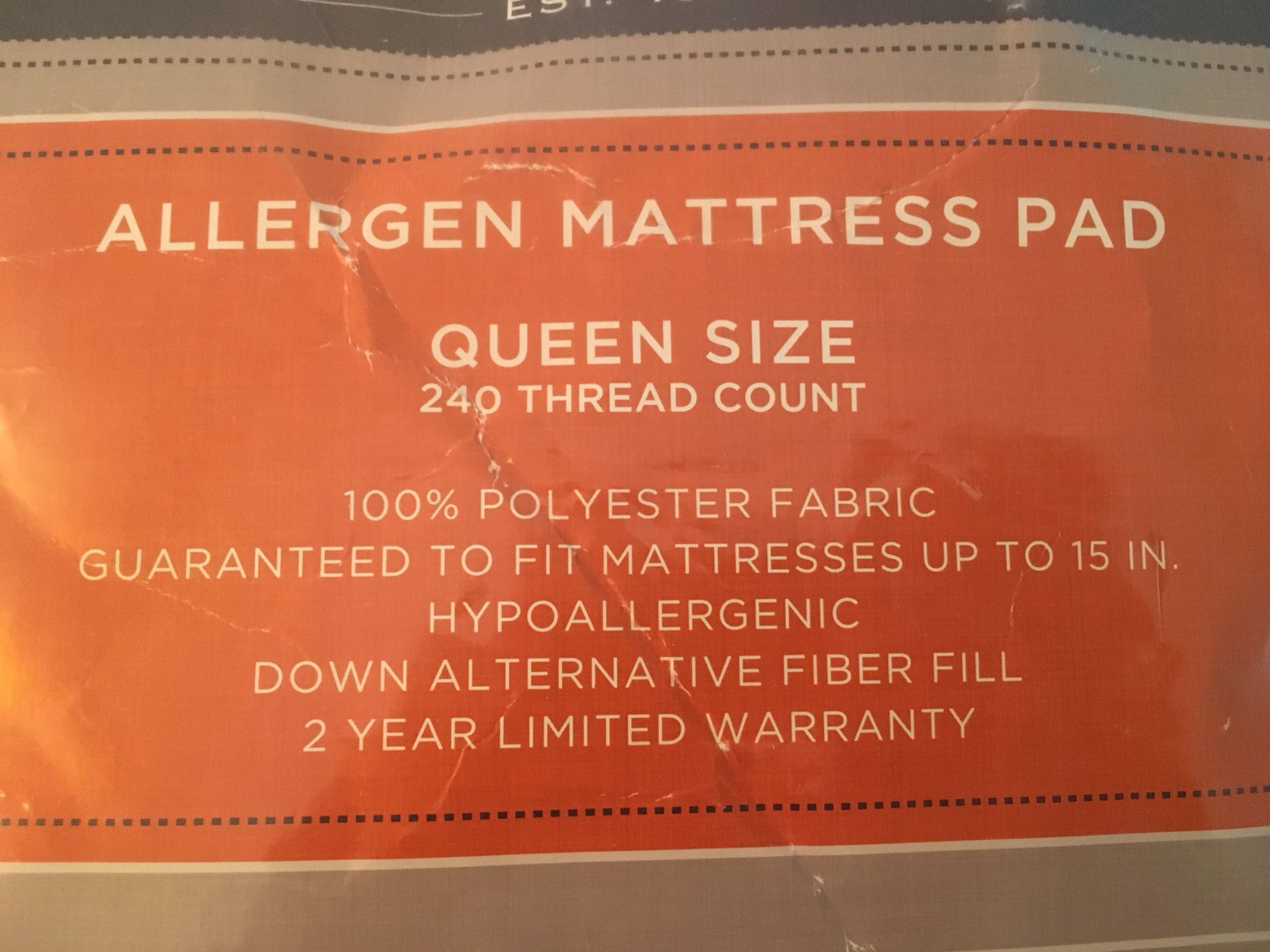 Cannon Allergen Mattress Pad (Queen Size)