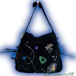 Laika Coraline Icon Embroidered Hobo Bag