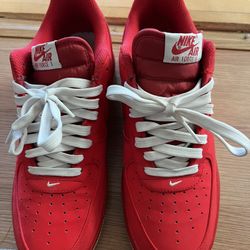 All red high top air force ones hot sale for sale