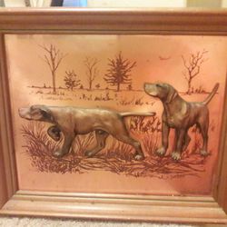 Hunting dog 3D picture