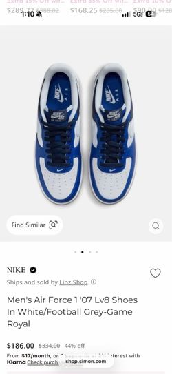 NIKE AIR FORCE 1 '07 LV8