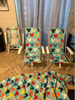 Mickey Mouse a collection beach chairs and accessories