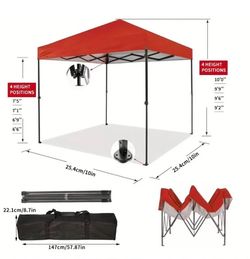 Free Delivery 10x10 Pop-Up Canopy Tent with Carry Bag