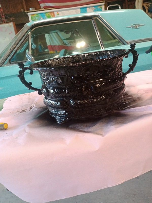 Old Metal Planter