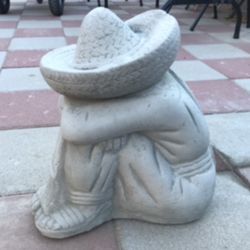 New Pancho Made Out Cement Beautiful Yard Decoration 