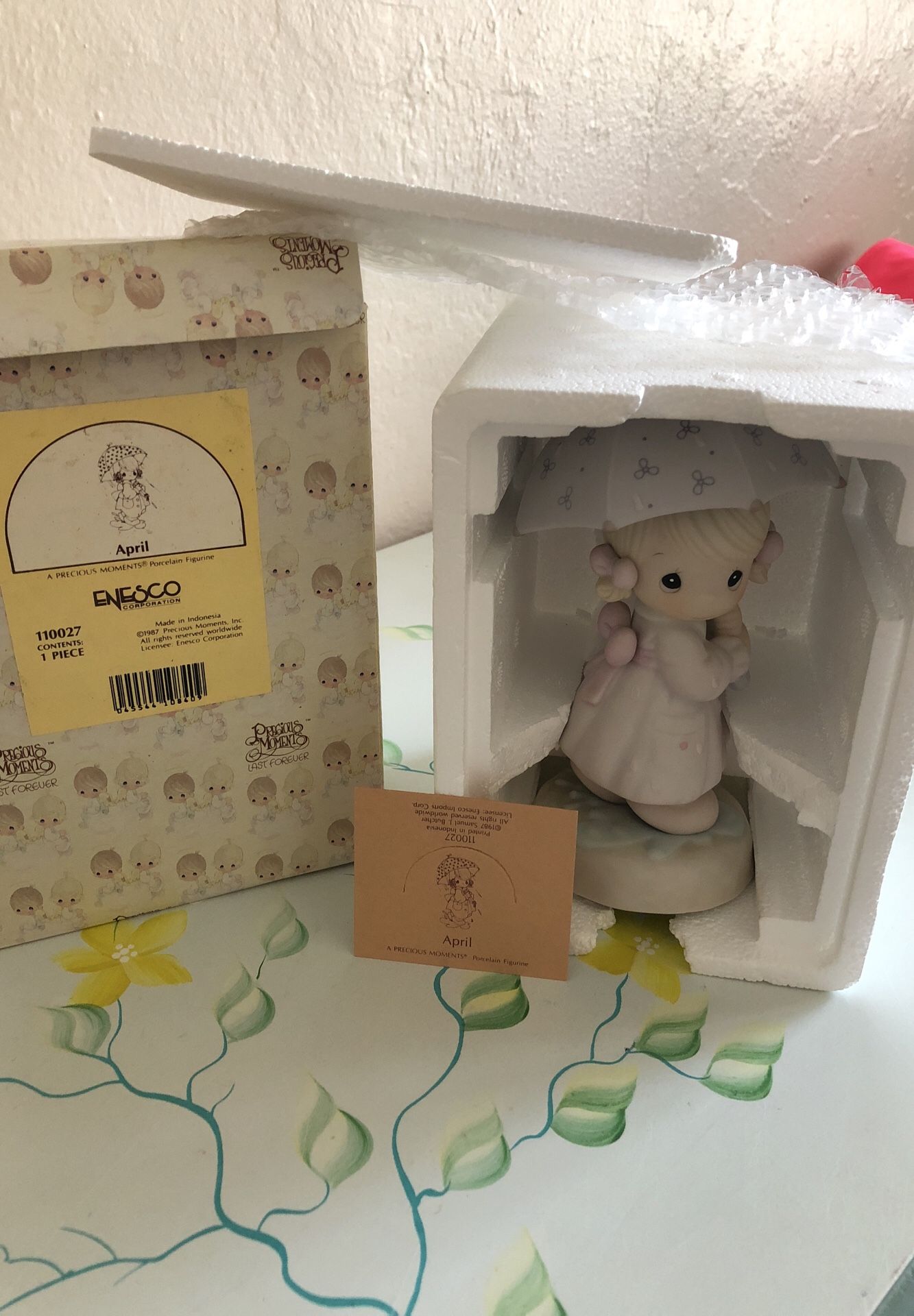 Precious Moments April collectible in original box