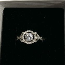 White Gold And Diamond Ring