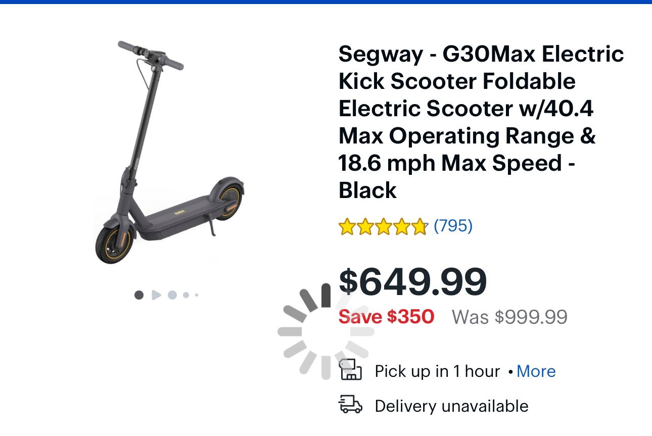 NineBot G30P $200