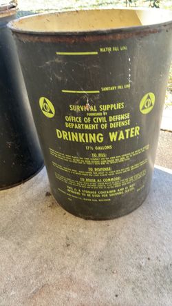 Dept Of Defense Drinking Water Containers
