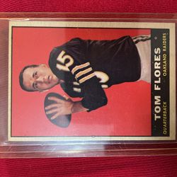 Tom Flores 1961 Rookie Card 