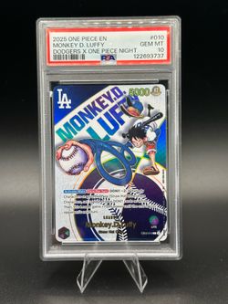 2025 Monkey D Luffy Dodgers x One Piece PSA 10