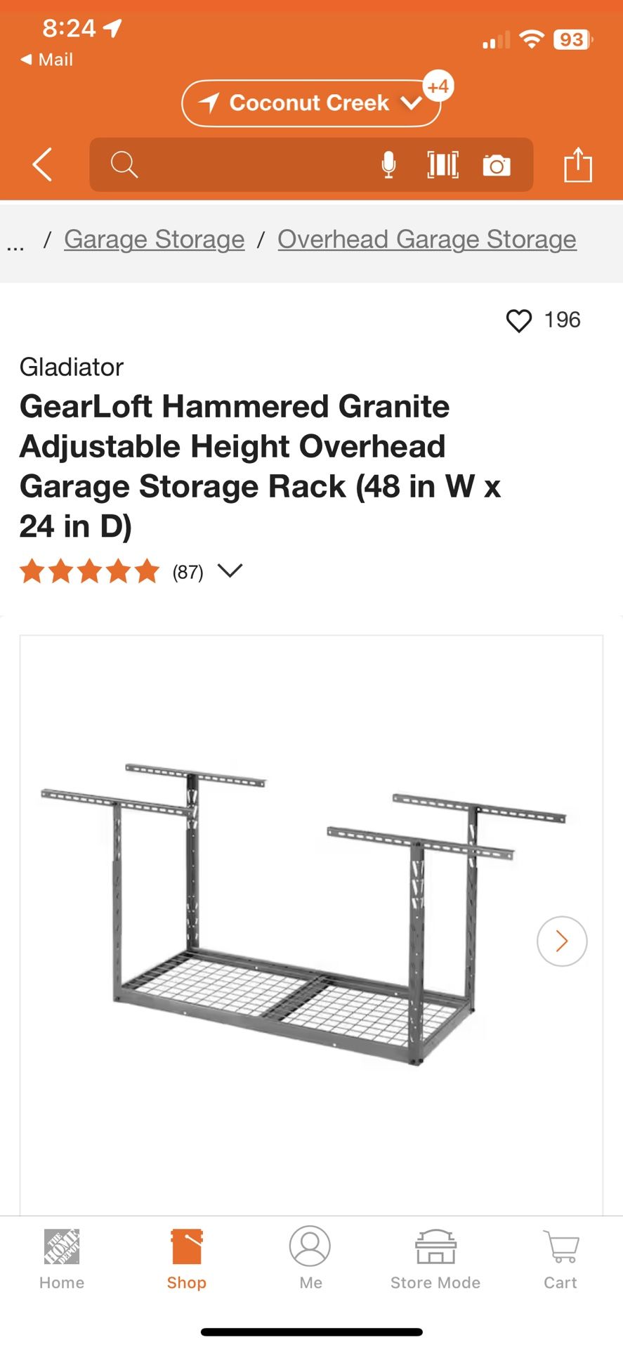 Garage Storage Ceiling Rack