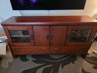 Wood TV Media Console