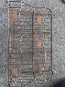 Rose Gold Wall Organizer