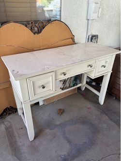 White desk