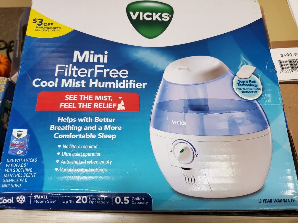Vicks. Cool Mist. Humidifier.